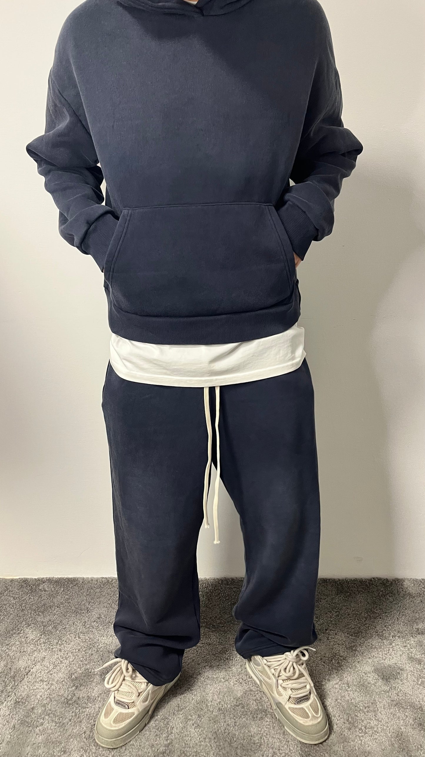 TUTA FELPATA BLU JEANS