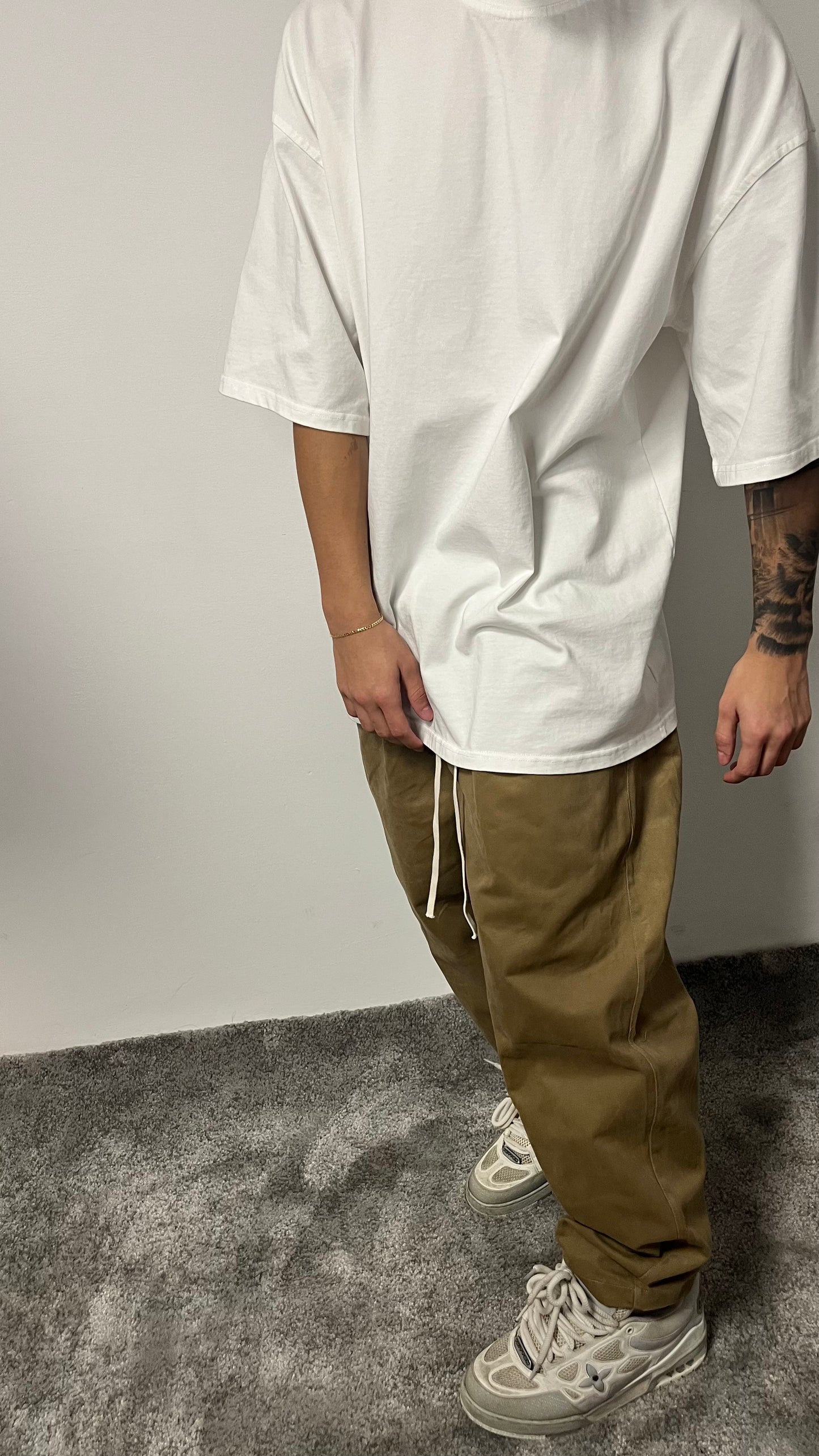 PANTALONE OVER VELLUTO CAMEL