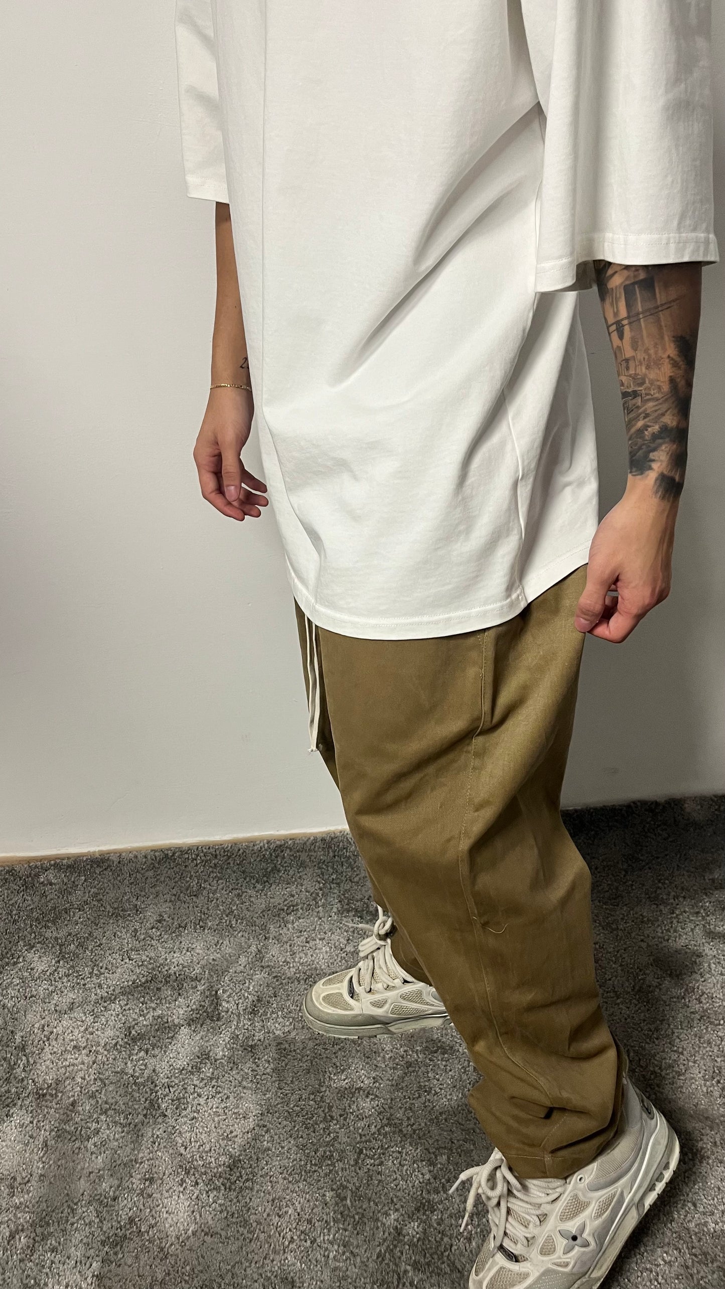 PANTALONE OVER VELLUTO CAMEL