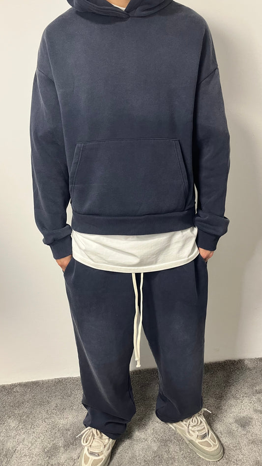 TUTA FELPATA BLU JEANS