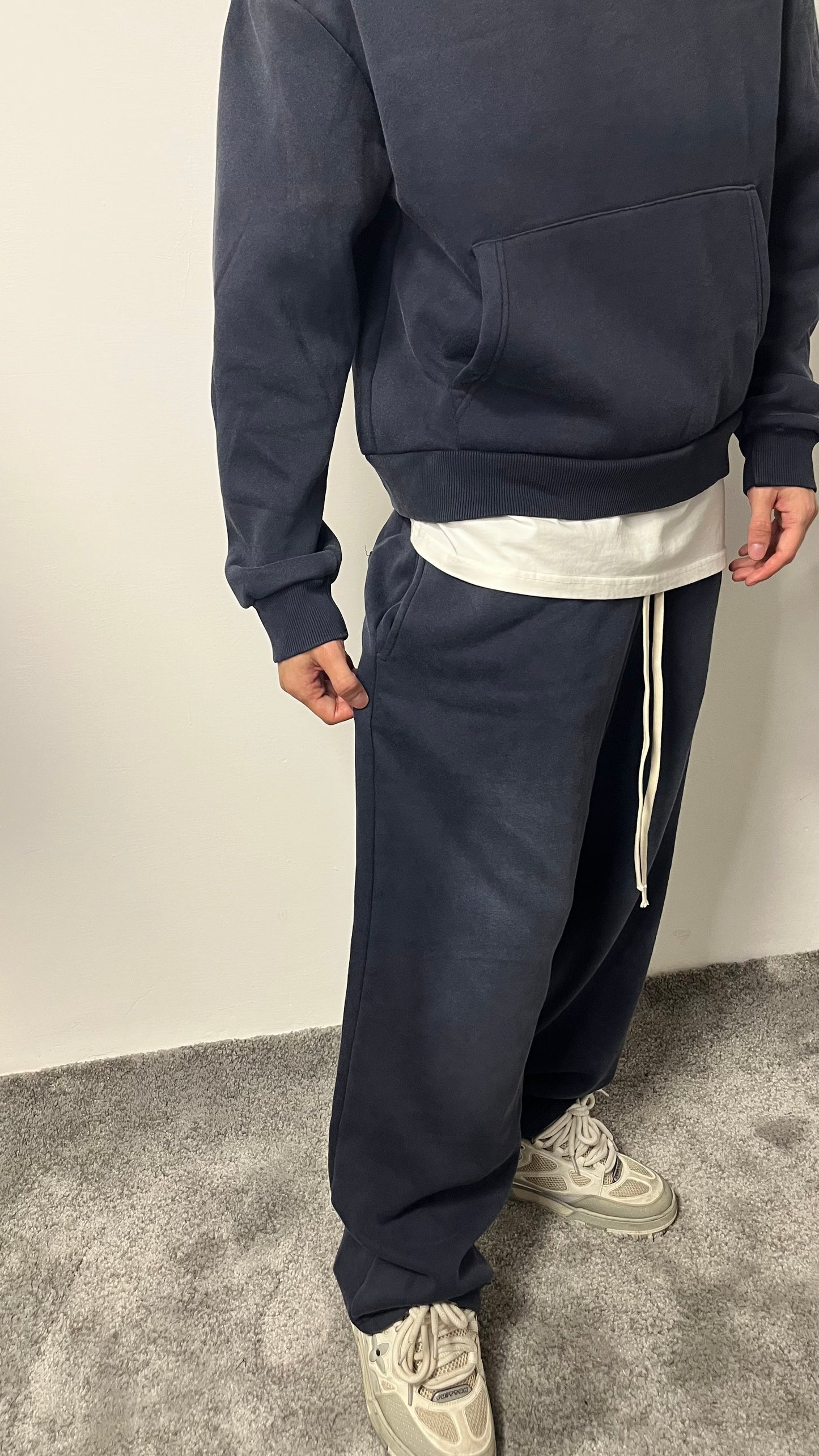 TUTA FELPATA BLU JEANS