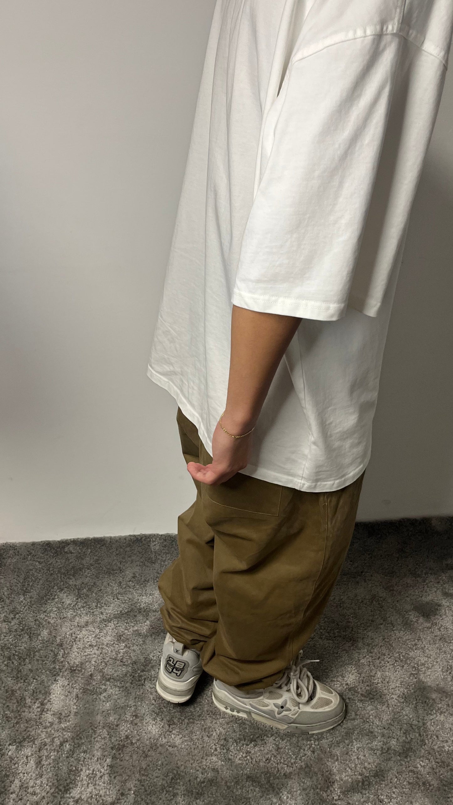 PANTALONE OVER VELLUTO CAMEL