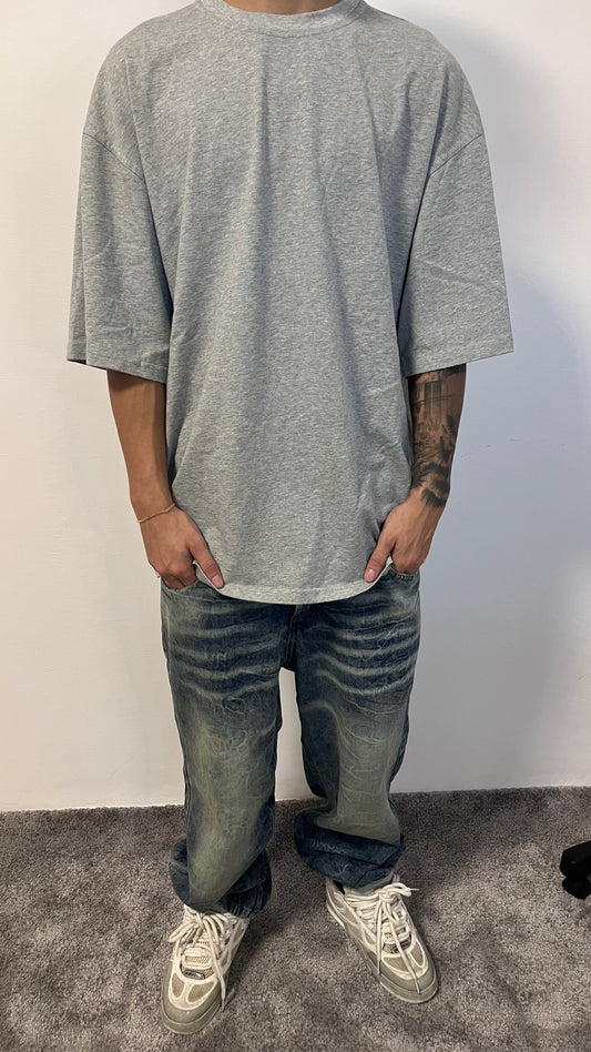 T-SHIRT OVER GRIGIO PREMIUM