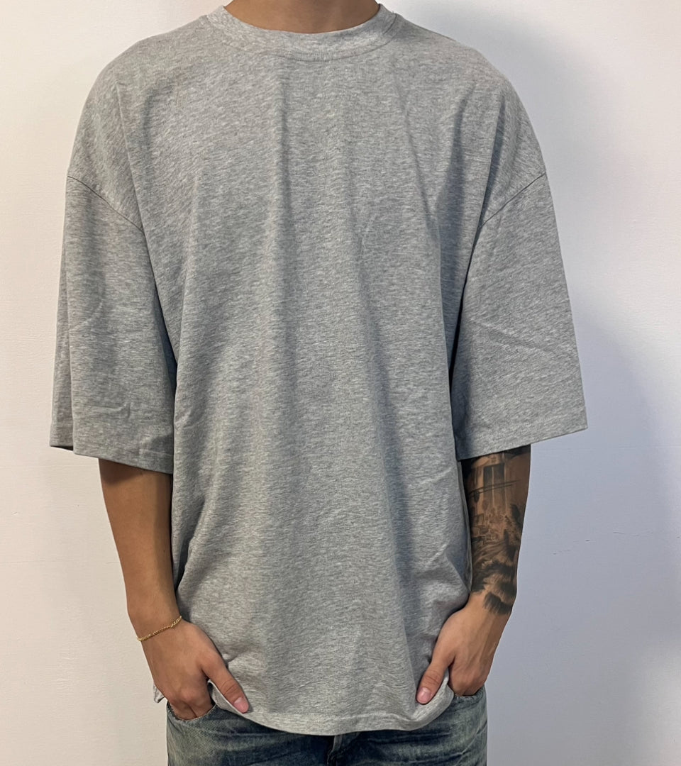 T-SHIRT OVER GRIGIO PREMIUM