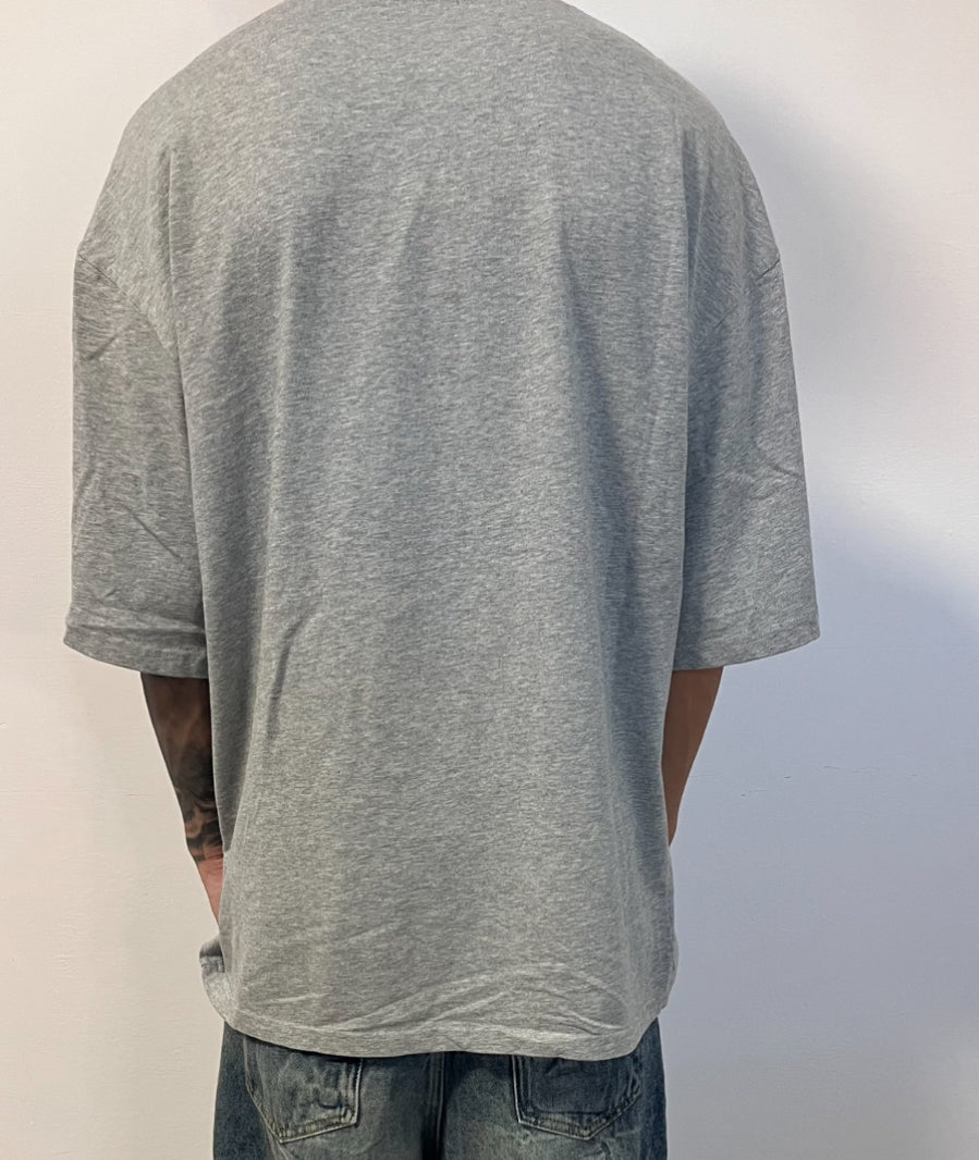 T-SHIRT OVER GRIGIO PREMIUM